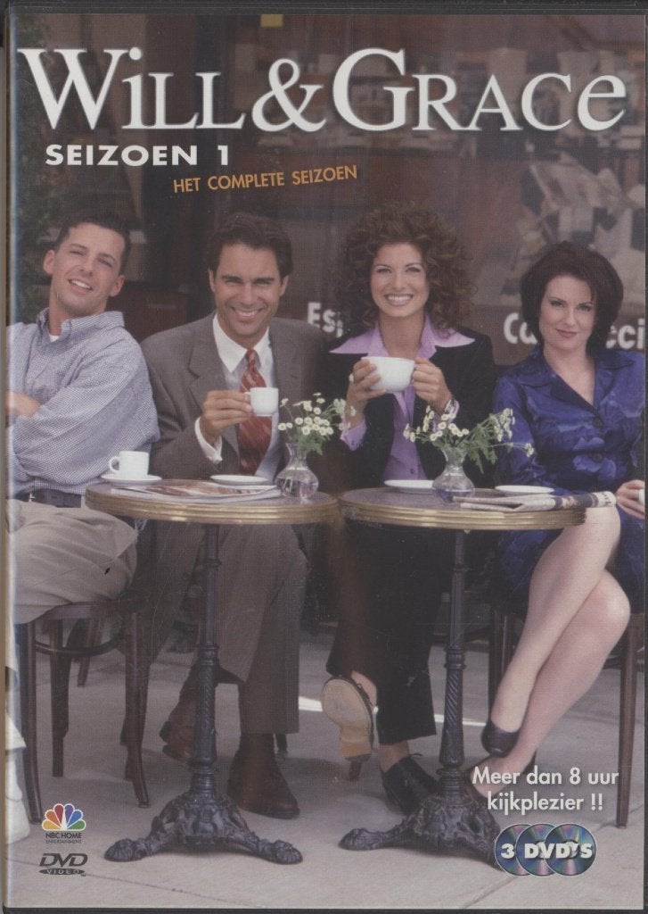 40) Will & Grace, seiz. 1 (3 disc): met Megan Mullally, Vanaf 12 jaar, Ophalen of Verzenden, Gebruikt, Romantische komedie