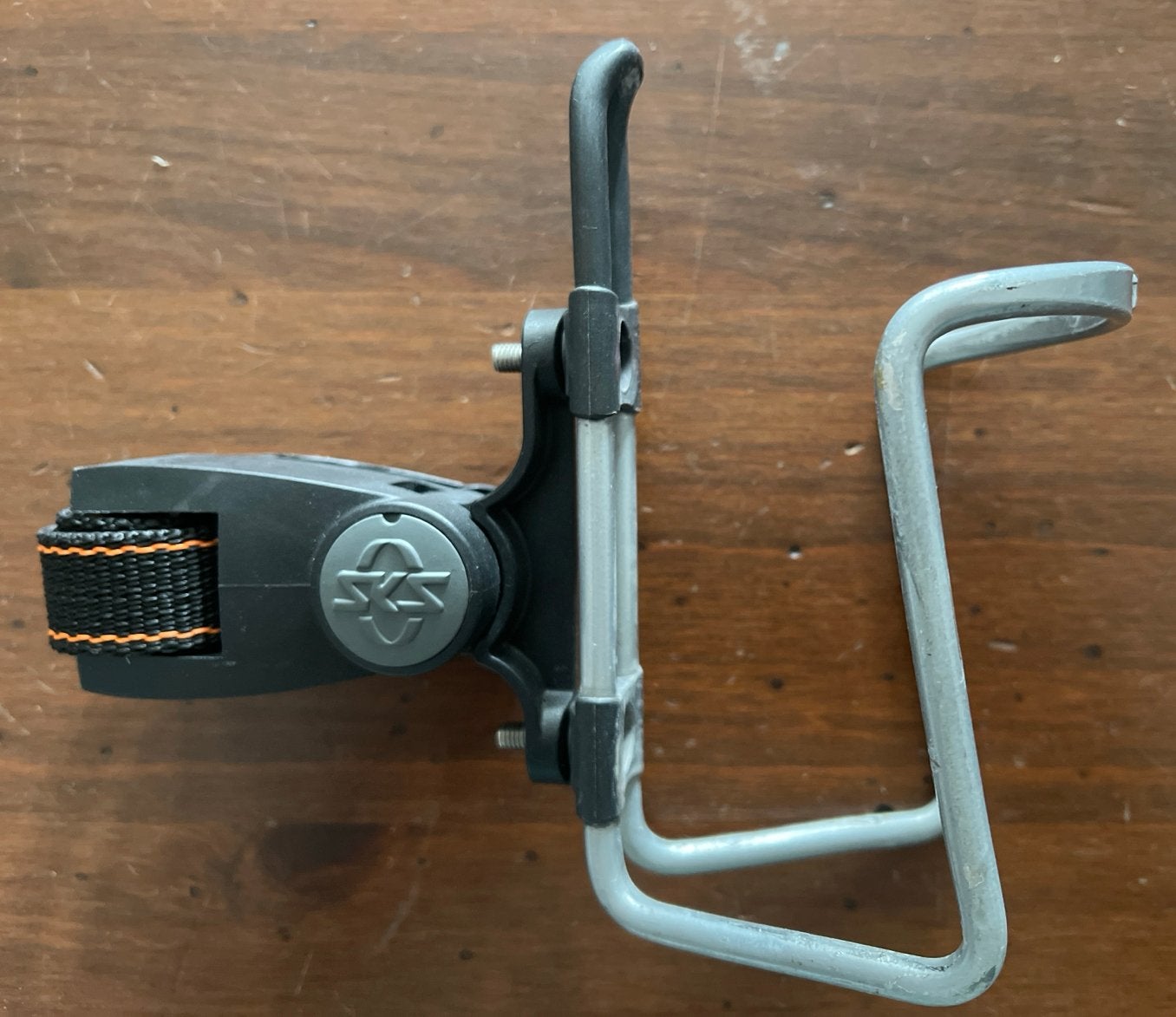 Fiets bidonhouder met verstelbare bevestiging, Ophalen of Verzenden, Gebruikt