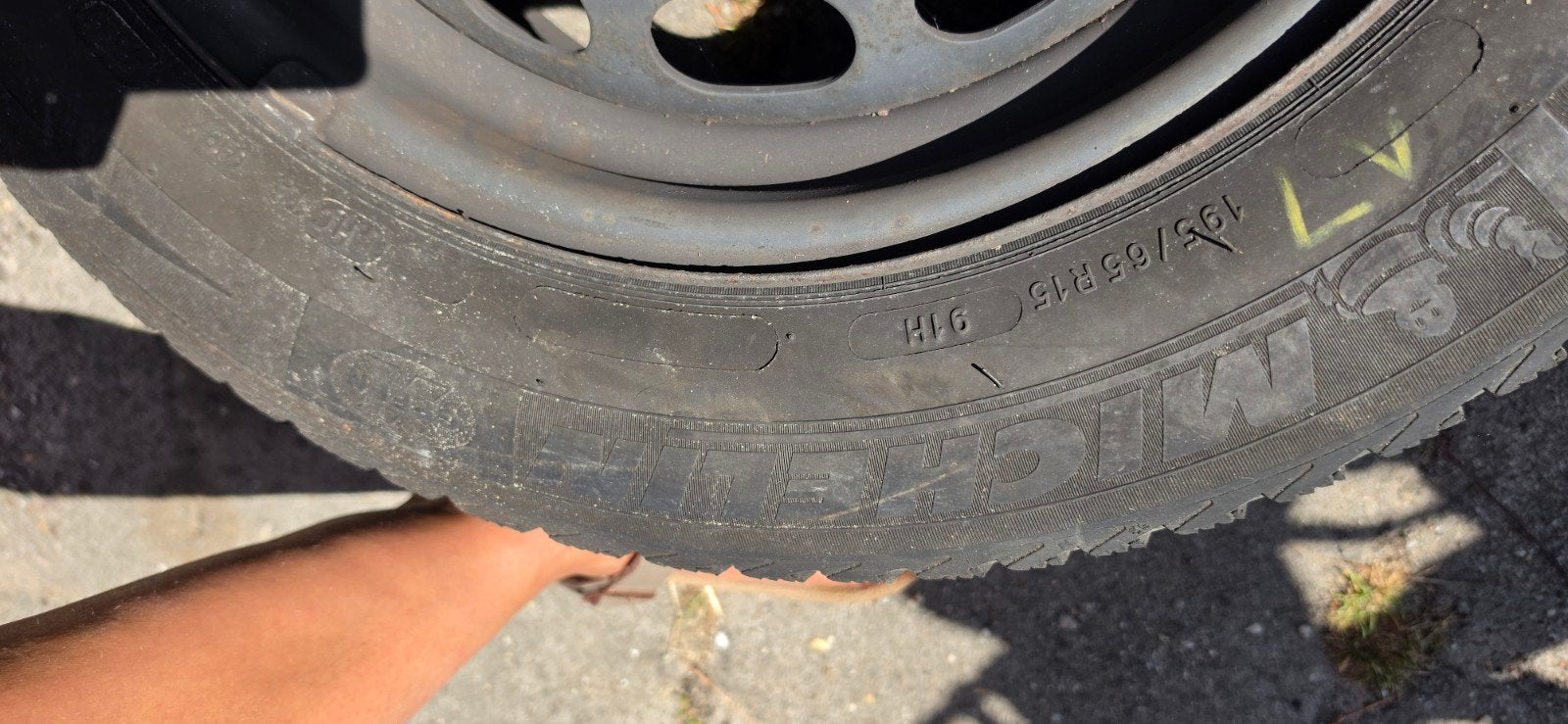Winterbanden maat 195/65 R15 91H, Ophalen, Gebruikt