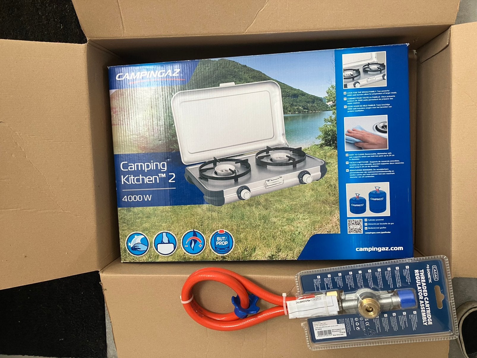 Nieuwe Camping Kitchen 2, 4000W met gasfles en aansluiting, Ophalen, Nieuw