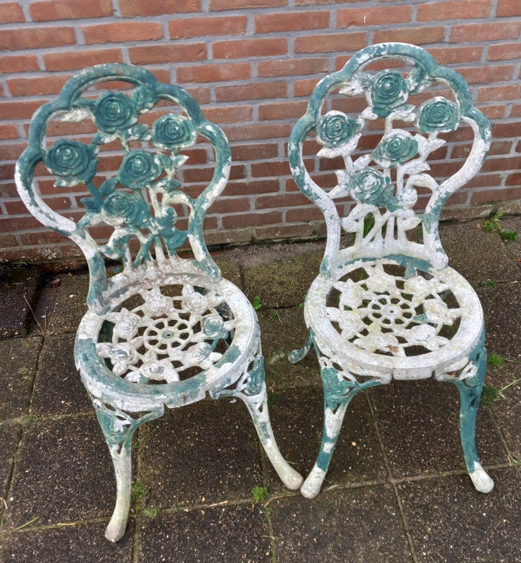 Bistro stoelen., Ophalen