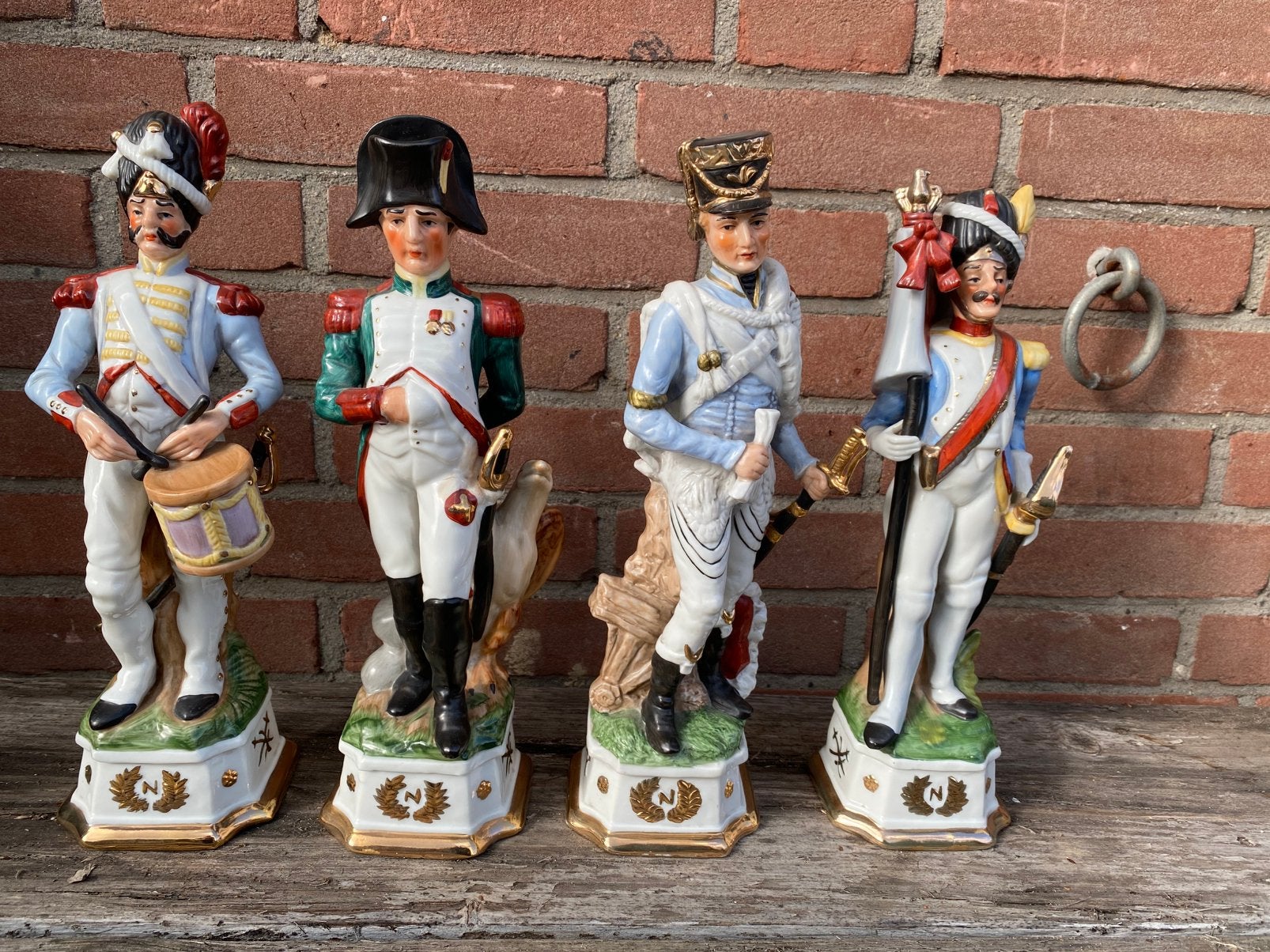 Zeer bijzonder set beeldjes napoleontische militaire, Ophalen of Verzenden, Zo goed als nieuw