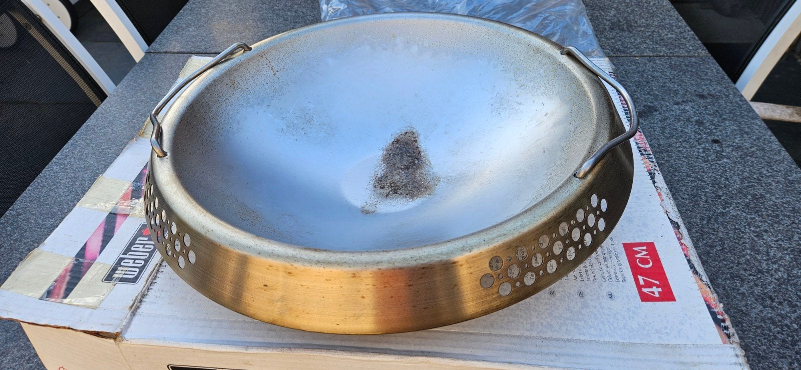 Weber Wok 47 cm - Roestvrij staal