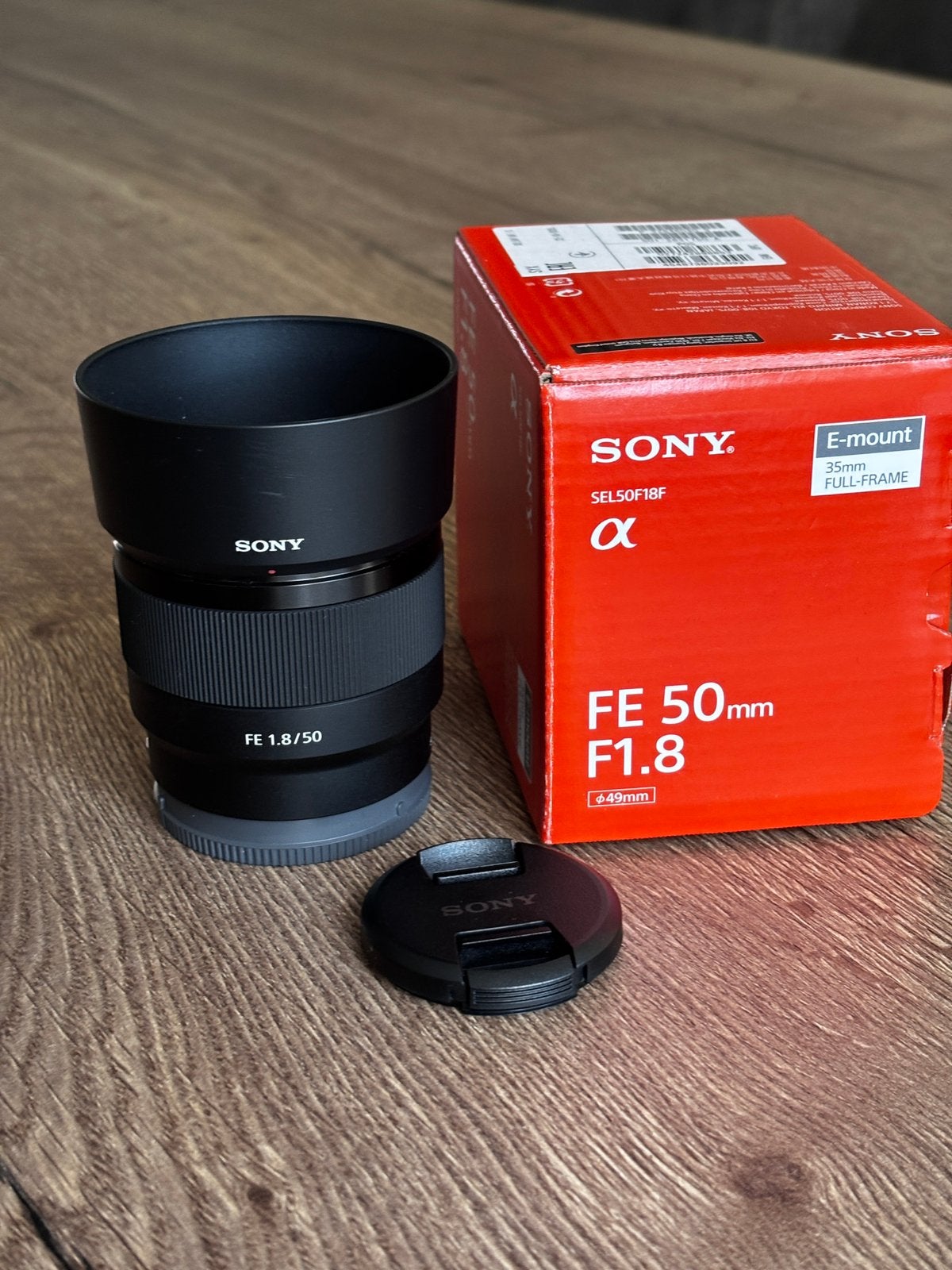 Sony FE 50MM 1.8 E-Mount lens, Sony E-mount, Autofocus, Sony, Nieuw