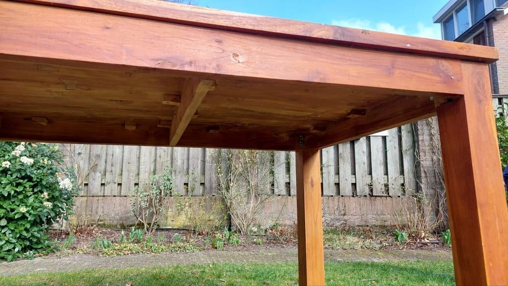 Teakhouten tafel, Huis en Inrichting, Tafels | Eettafels, Ophalen, Rechthoekig, 150 tot 200 cm, 50 tot 100 cm