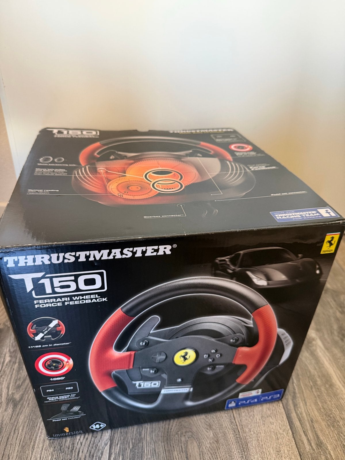 Thrustmaster T150 Ferrari Wheel Force Feedback, Racestuur, Force feedback, Zo goed als nieuw, Thrustmaster