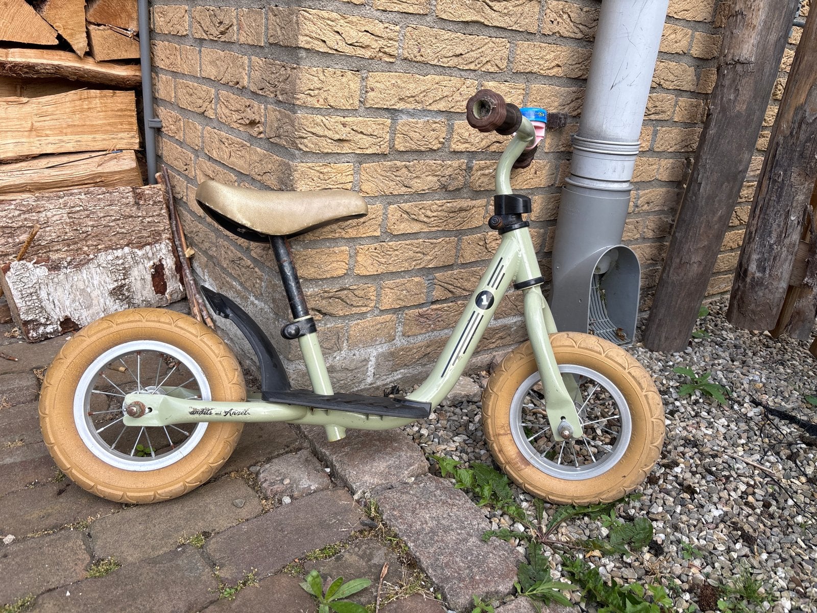 Puky loopfiets, groen, 12 inch, Ophalen, Gebruikt, Velgrem, 16 tot 20 inch