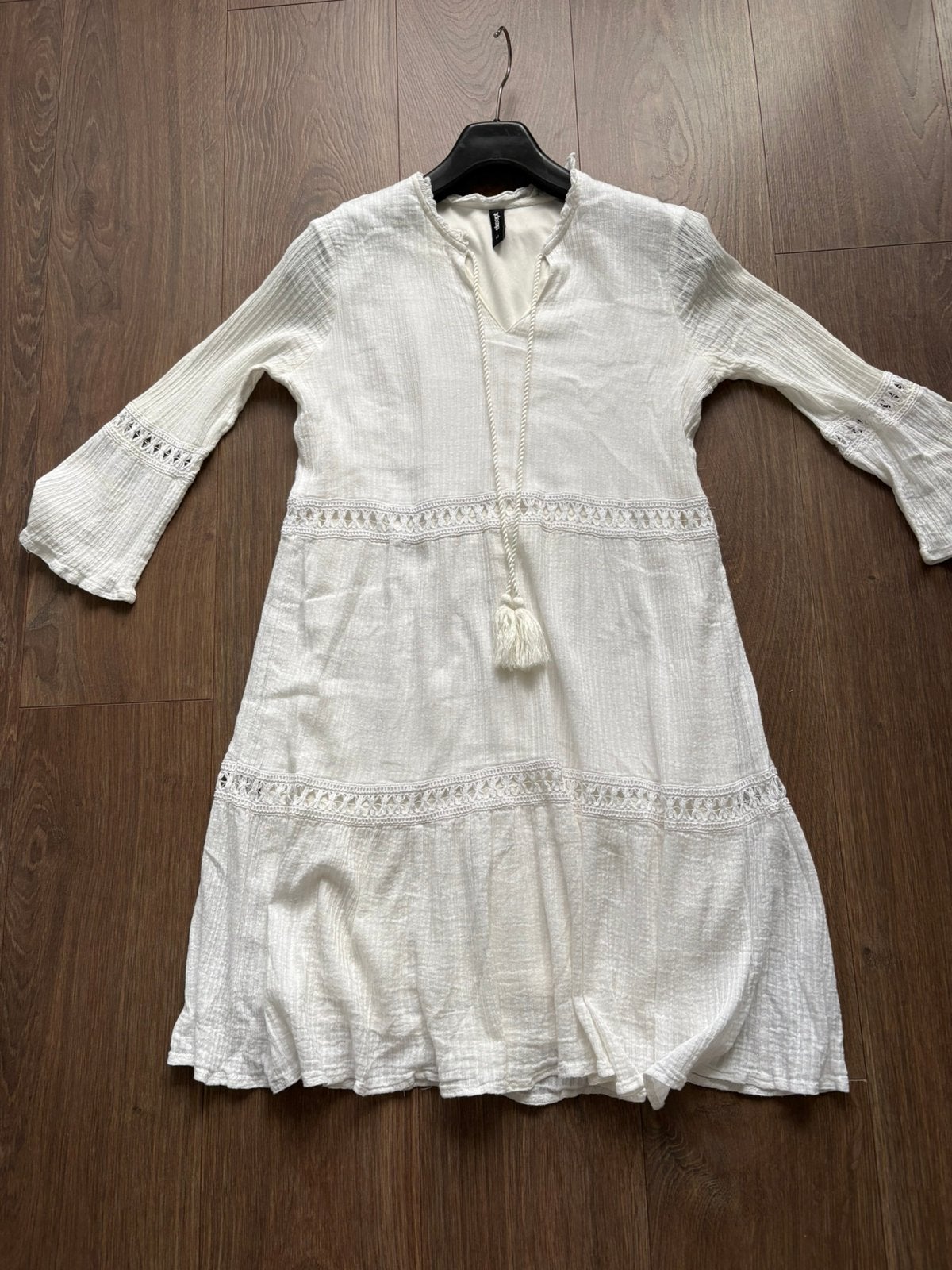 Boho jurk Eksept by shoeby, Maat 38/40 (M), Wit, Ophalen of Verzenden, Zo goed als nieuw
