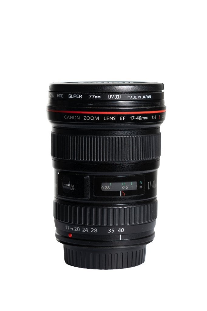 Canon EF 17-40mm f/4L USM met filter/zonnekap, Audio, Tv en Foto, Canon, Zo goed als nieuw, Canon EF, Groothoeklens