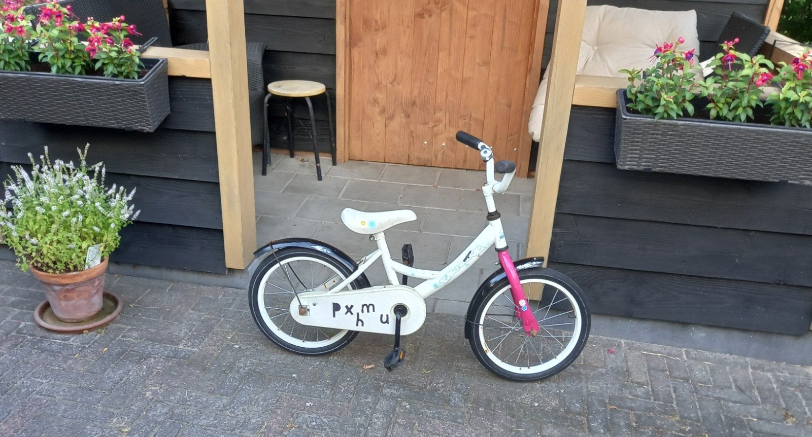 Kinderfietsje 16 inch, Ophalen, Gebruikt, 16 tot 20 inch