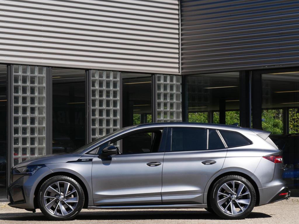 Skoda Enyaq iV 80 SPORTLINE/ TREKHAAK/ WARMTEPOMP/ MATRIX LE, Auto's, Skoda, Automaat, Achterwielaandrijving, Gebruikt, 80 kWh