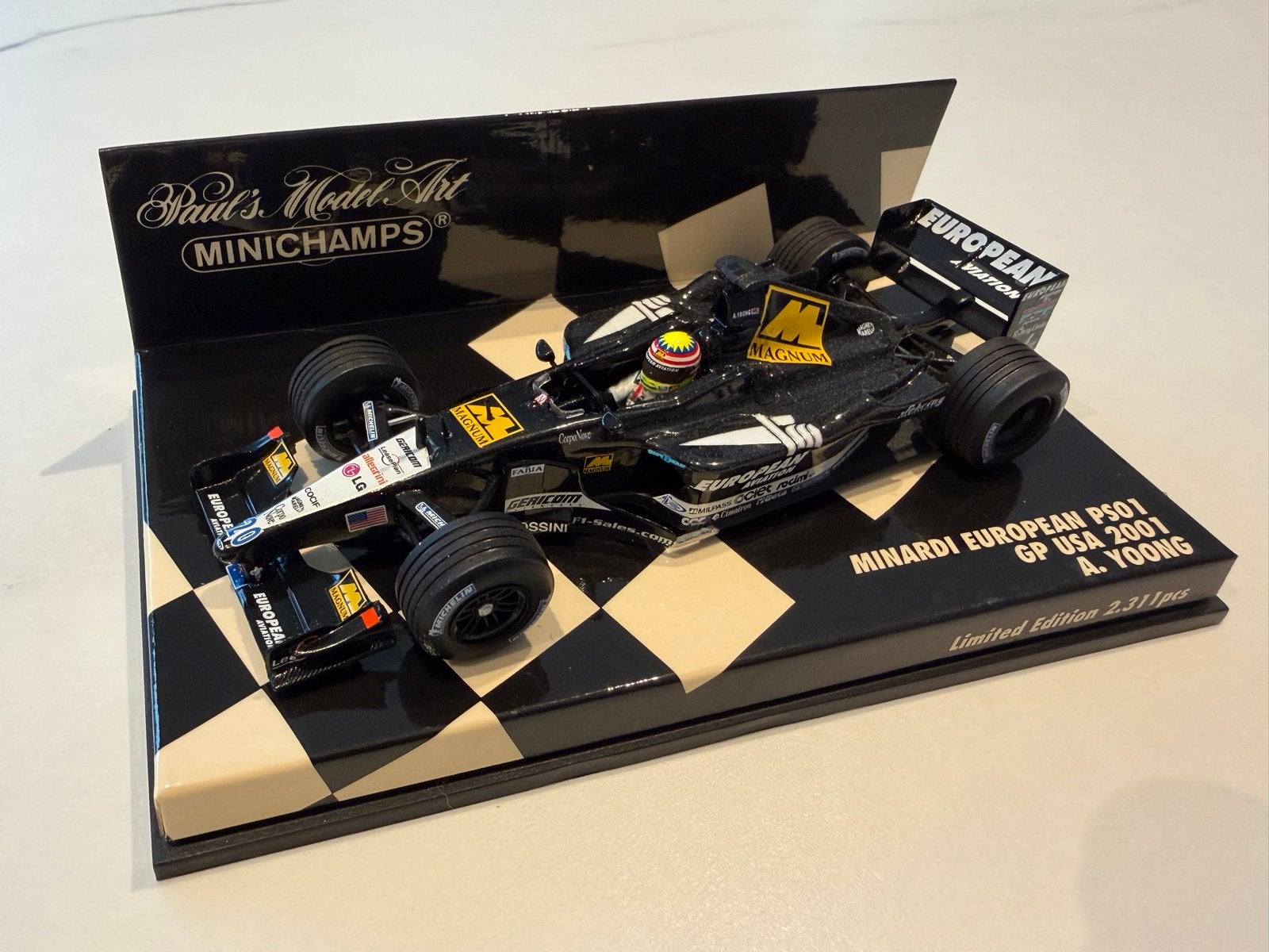 F1 Minardi European PS01 - A. Yoong - limited edition, Verzenden, Nieuw, Auto, MiniChamps