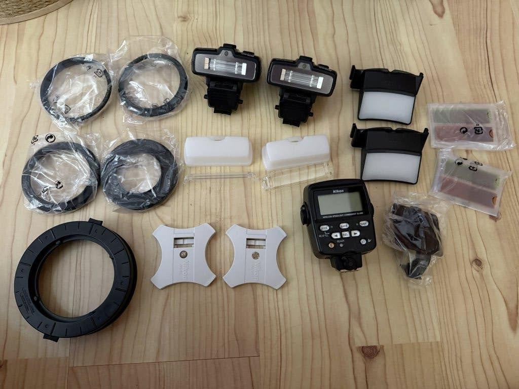 Nikon R1C1 macro flitsset, als nieuw, Nikon, Overige typen, Diffuser, Ophalen of Verzenden
