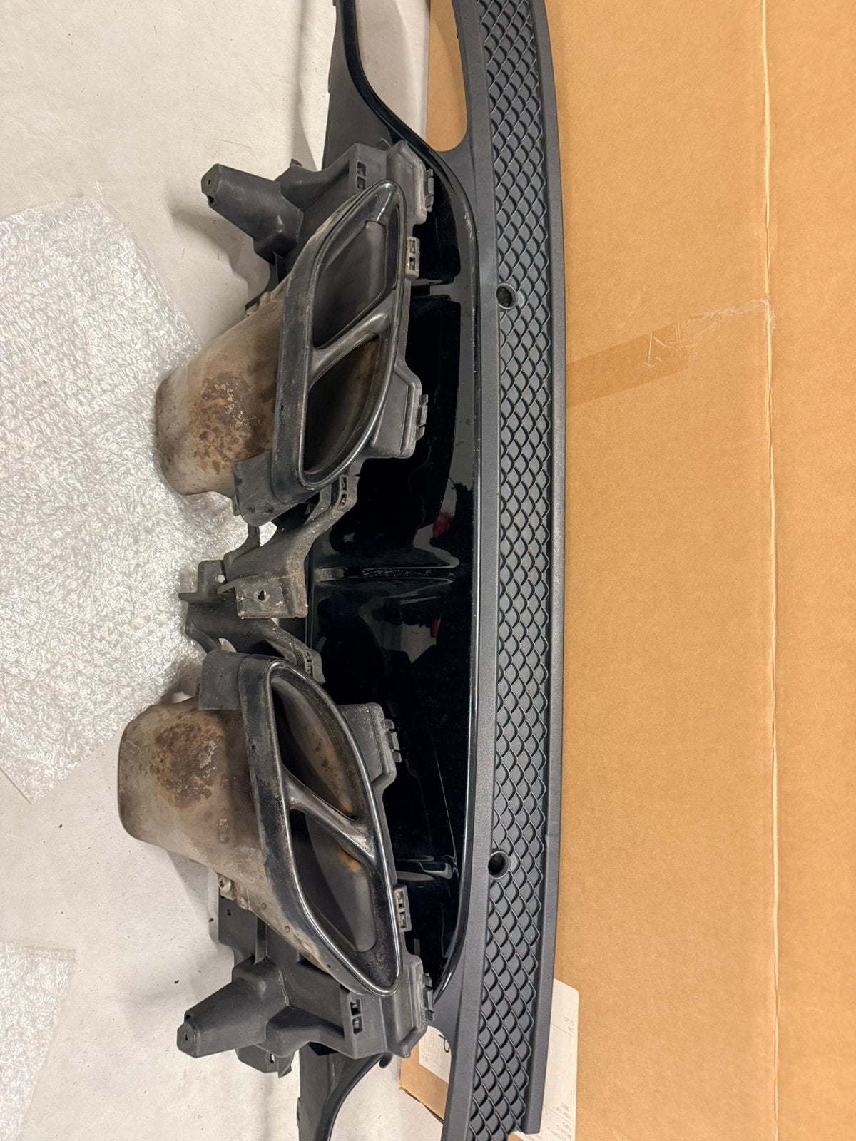 Mercedes c43 amg w205 uitlaat tips diffusor estate origineel, Ophalen, Gebruikt, Mercedes-Benz, Achter