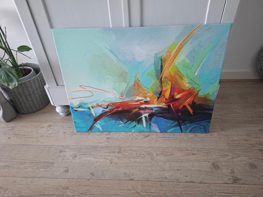 schilderij/afbeelding op canvas, Ophalen, 50 tot 75 cm, Zo goed als nieuw, Schilderij