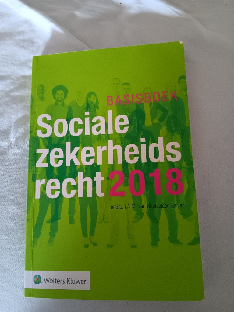 Sociale zekerheidsrecht 2018, Boeken, Nieuw, Mr.drs. I.A.M. van Boetzelaer/Gulyas, Alpha, HBO