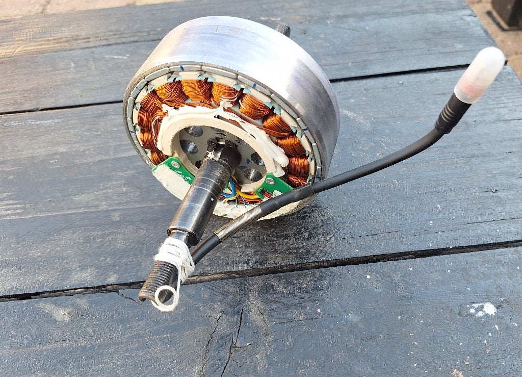Gereviseerde Fatbike motor 250 Watt (groot rode stekker), Onbekend, Ophalen of Verzenden, Zo goed als nieuw, Motor