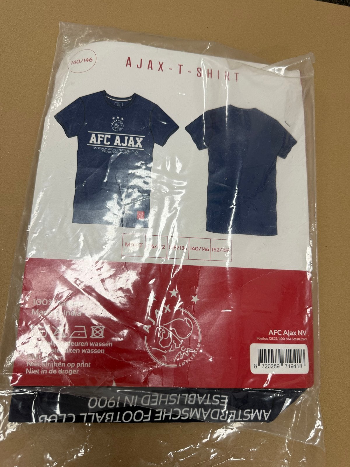 Nieuw Ajax T-shirt Maat 140/146, Ophalen of Verzenden, Nieuw, Jongen of Meisje, Shirt of Longsleeve