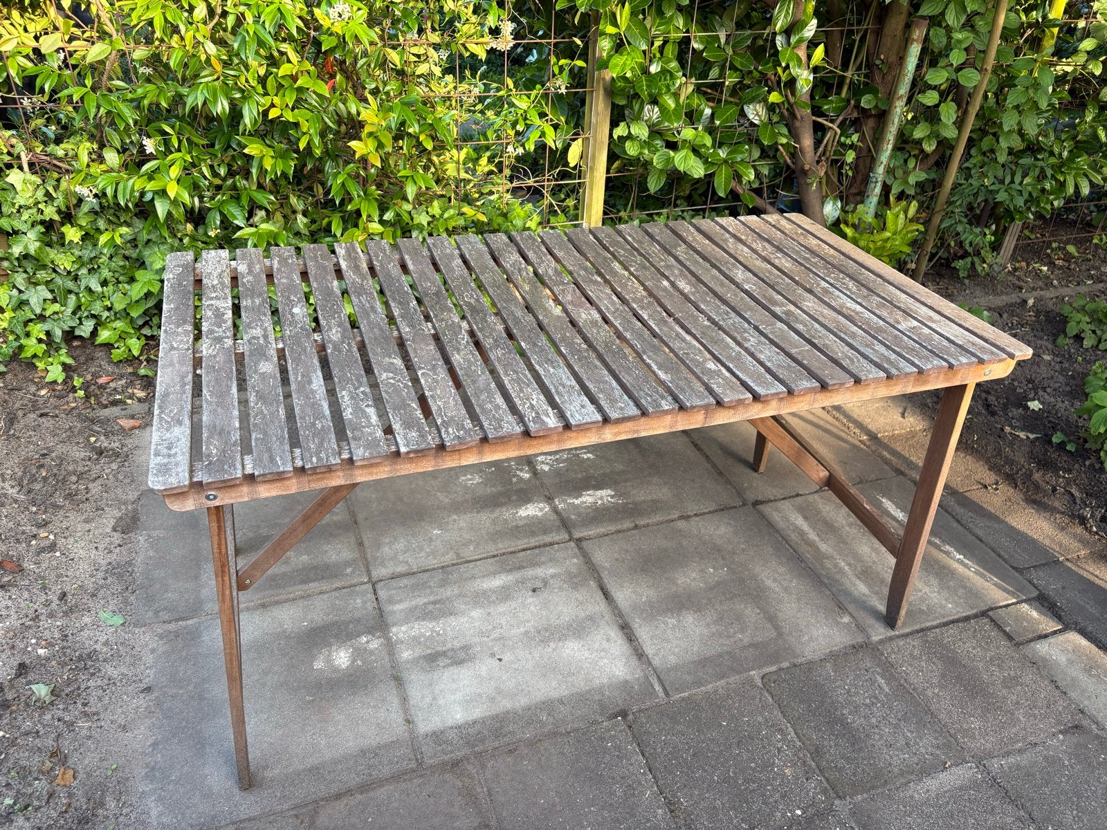 Houten tuintafel IKEA Askholmen, Ophalen, Gebruikt, Rechthoekig, Hout