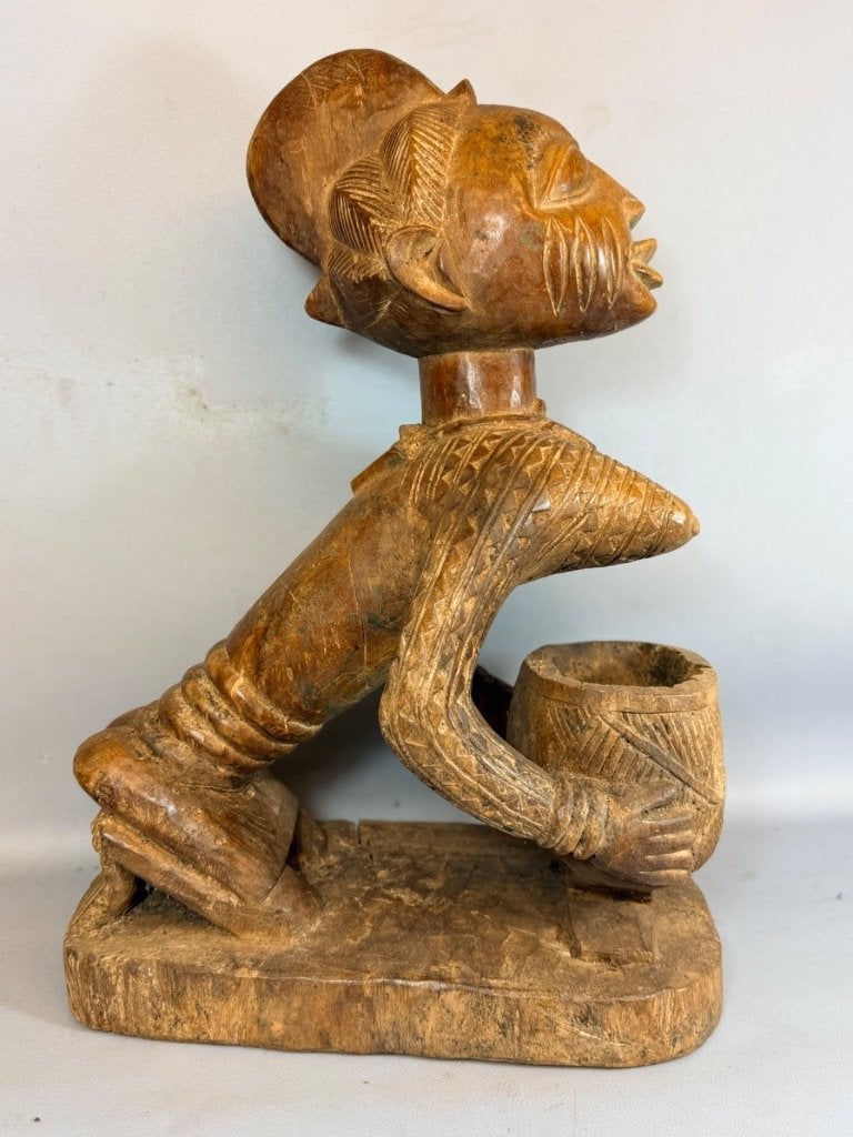 260824 - Antique Afrikaans Yoruba beeld - Nigeria., Ophalen of Verzenden