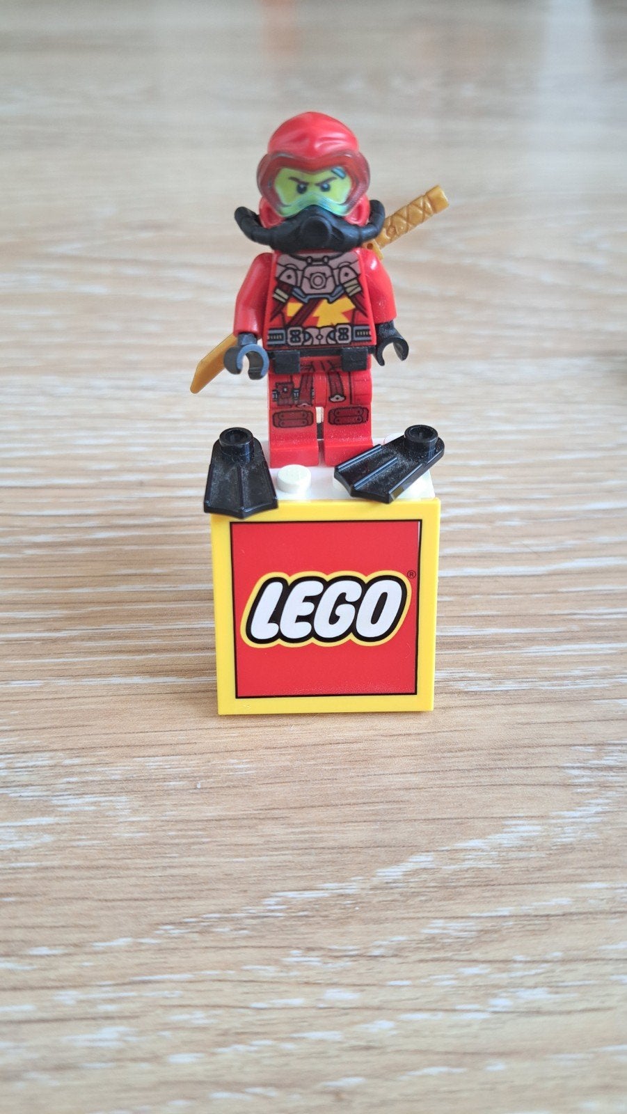 Lego Ninjago Kai Minifiguur met accessoires, Lego, Ophalen of Verzenden, Zo goed als nieuw, Minifiguur