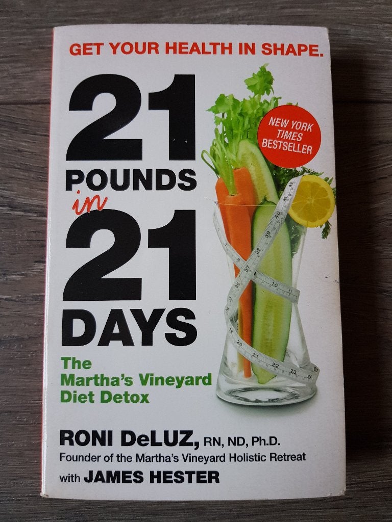 Boek : 21 Pounds in 21 days - Martha's Vineyard Diet Detox, Ophalen of Verzenden, Gelezen, Dieet en Voeding, Roni DeLuz, RN, ND, Ph.D. / James Hester / Hilary Beard