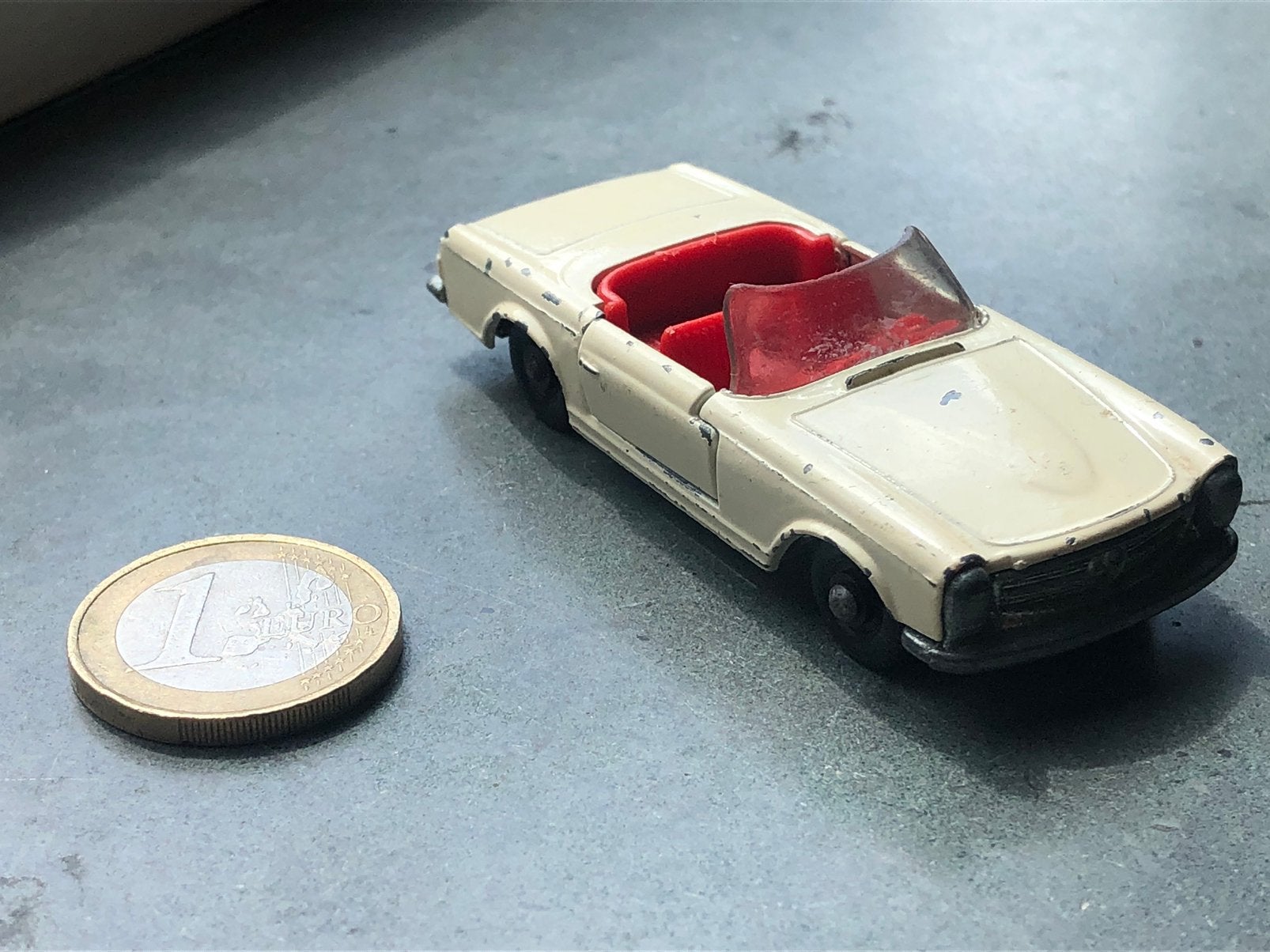 Lesney “Matchbox” series No 27 Mercedes 230 SL, Ophalen of Verzenden, Gebruikt, Auto