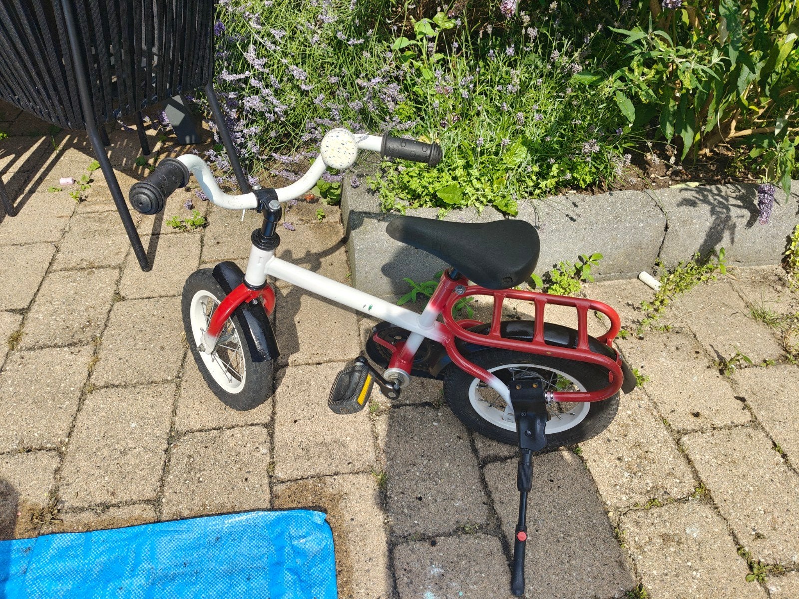 Kinderfiets met zijwieltjes - Kleine beschadiging zadel, Ophalen of Verzenden, Gebruikt, Minder dan 16 inch, Zijwieltjes