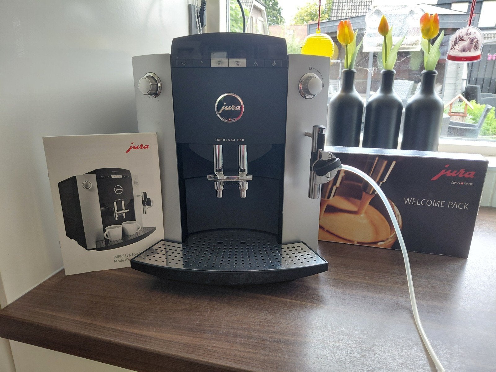 Jura Impressa F50 volautomatische bonen koffiemachine, Ophalen, Gebruikt, 10 kopjes of meer, Koffiemachine