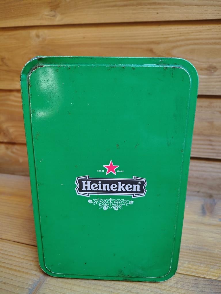 Vintage Heineken blik - Groen - Decoratief, Verzamelen, Blikken, Ophalen of Verzenden