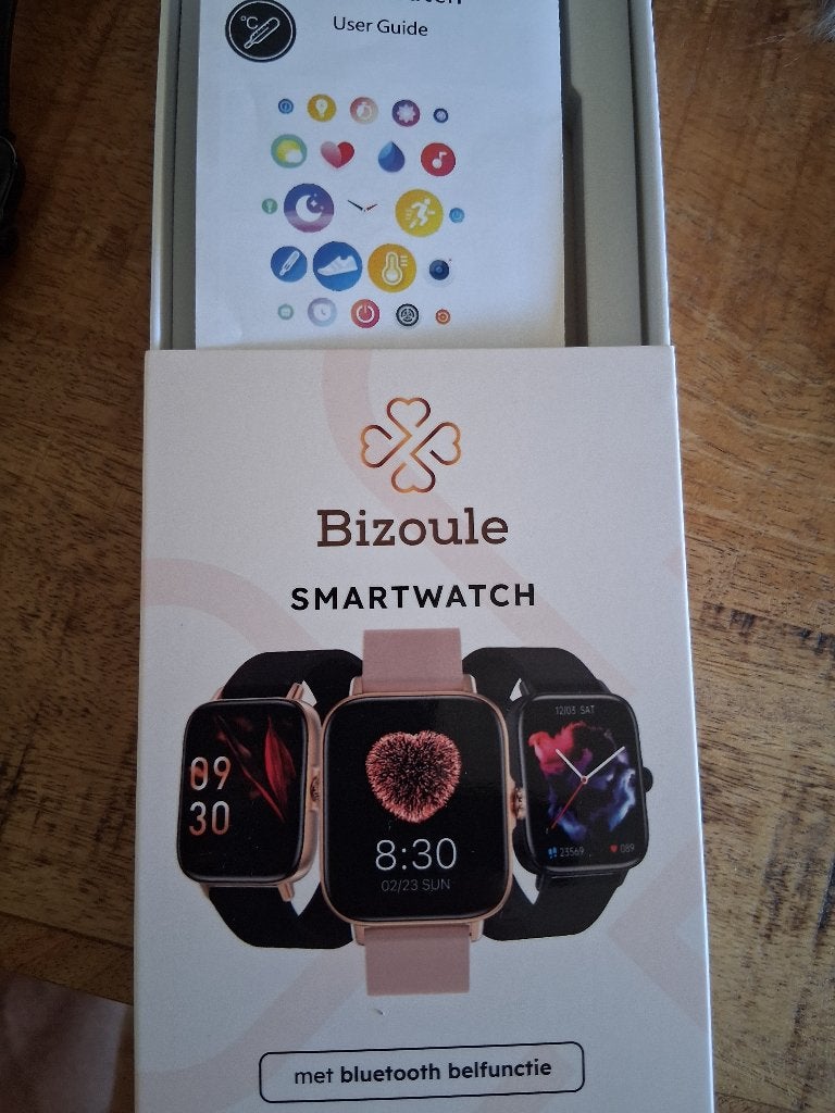 Smartwatch Bizoule, Ophalen, Zwart, Bizoule, Zo goed als nieuw