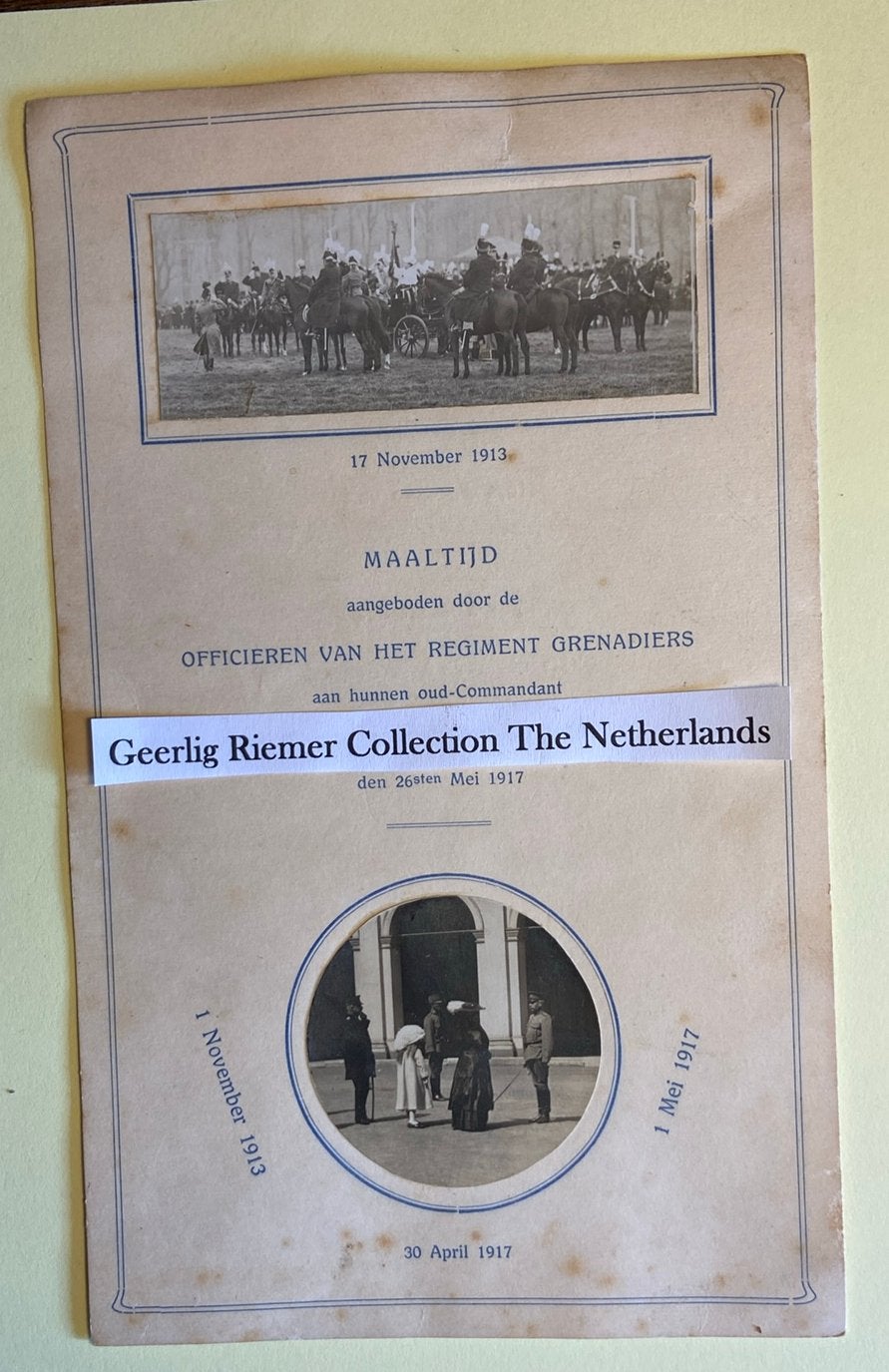 Regiment Grenadiers maaltijd commandant., Ophalen, Gebruikt