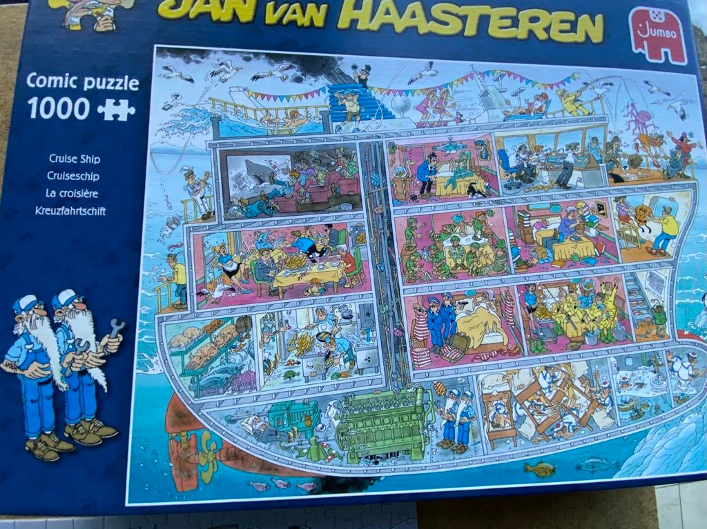 Jan van Haasteren. Cruiseschip 1000, Ophalen, 500 t/m 1500 stukjes, Zo goed als nieuw