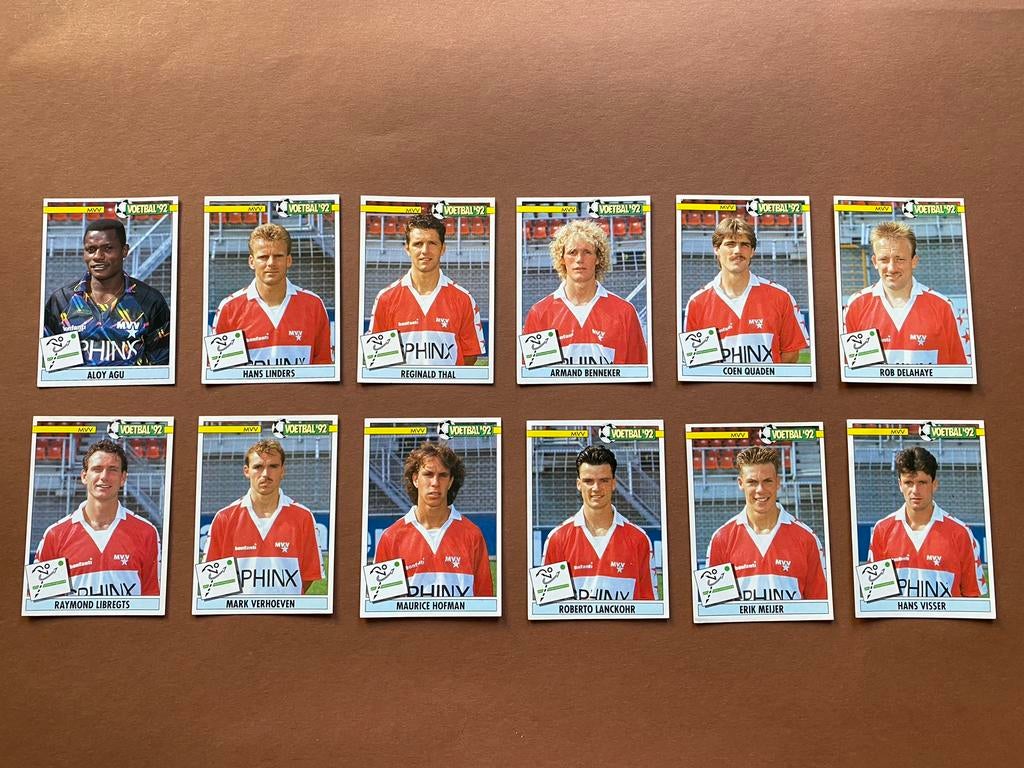 Panini voetbal'92 MVV team seizoen 1991-92, Ophalen of Verzenden