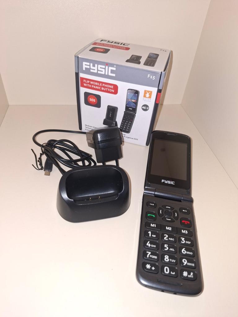 Mobiele Klaptelefoon Fysic  nieuw in doos met oplader, Ophalen of Verzenden, Nieuw, 1 handset