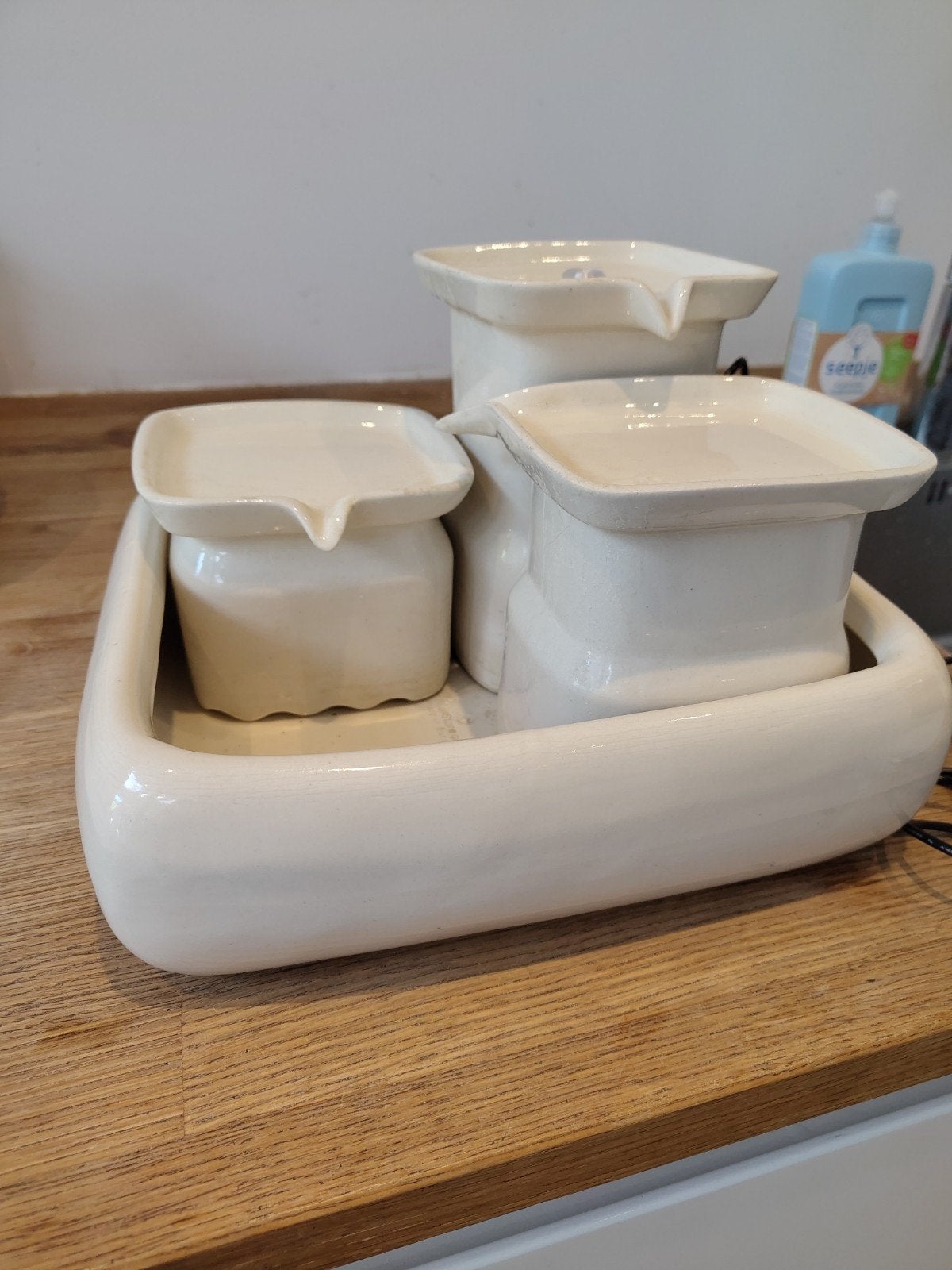 Keramische drinkfontein voor katten, Ophalen, Gebruikt