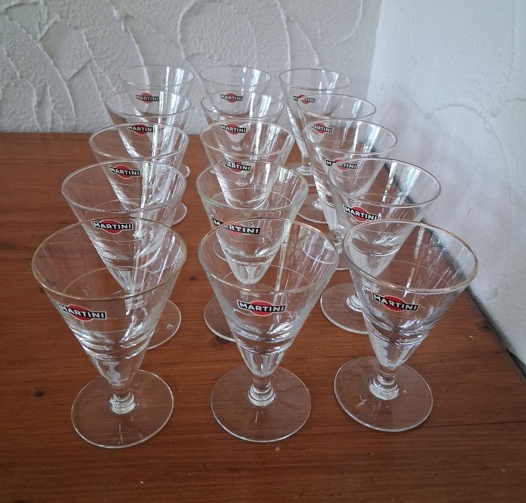 Martini glazen en accessoires, Ophalen of Verzenden, Zo goed als nieuw, Overige typen