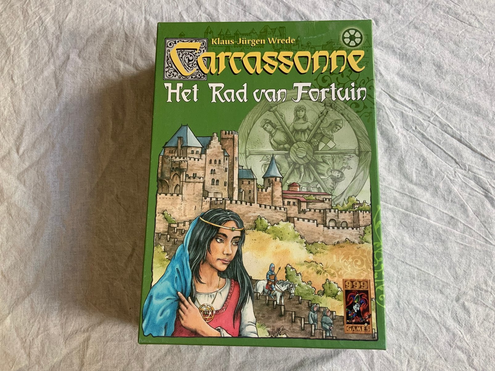 Carcassonne Rad van Fortuin, Een of twee spelers, Ophalen of Verzenden, Gebruikt, 999 Games