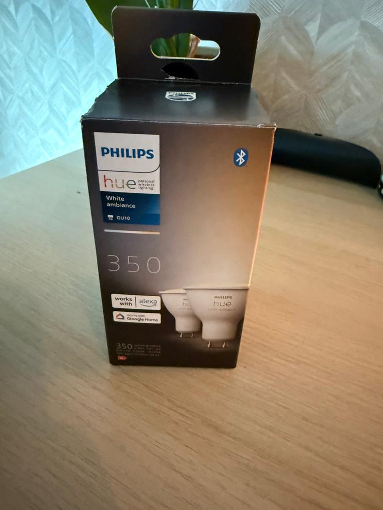 Philips Hue White Ambiance GU10 LED Lampen (2 stuks), Ophalen, Led-lamp, Minder dan 30 watt, Nieuw