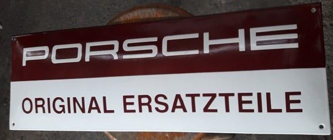 Porsche original ersatzteile emaillen reclame decoratie bord, Verzamelen, Merken en Reclamevoorwerpen, Ophalen of Verzenden, Zo goed als nieuw