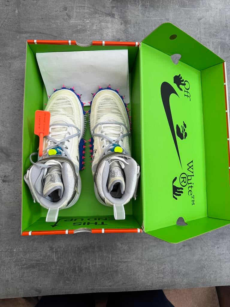 Nike Air Force 1 Mid Off-White White Clear White DO6290-100, Wit, Nieuw, Ophalen of Verzenden, Sneakers of Gympen