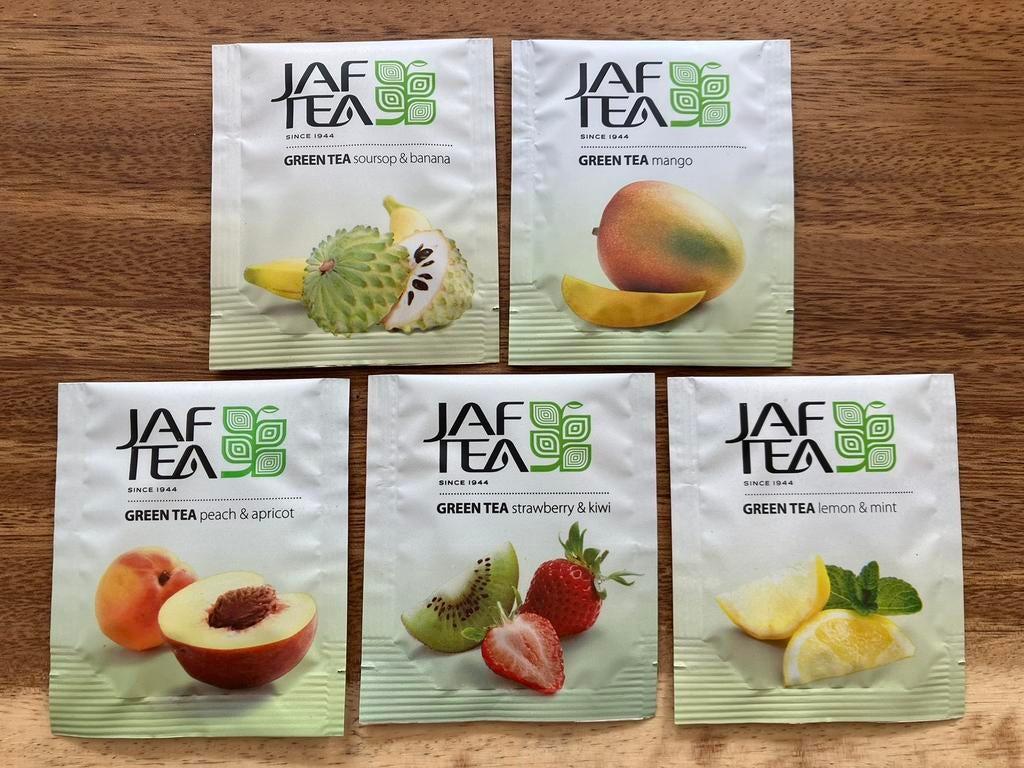 5x theezakje uit Sri Lanka, Ophalen of Verzenden, Theezakje(s), Vol