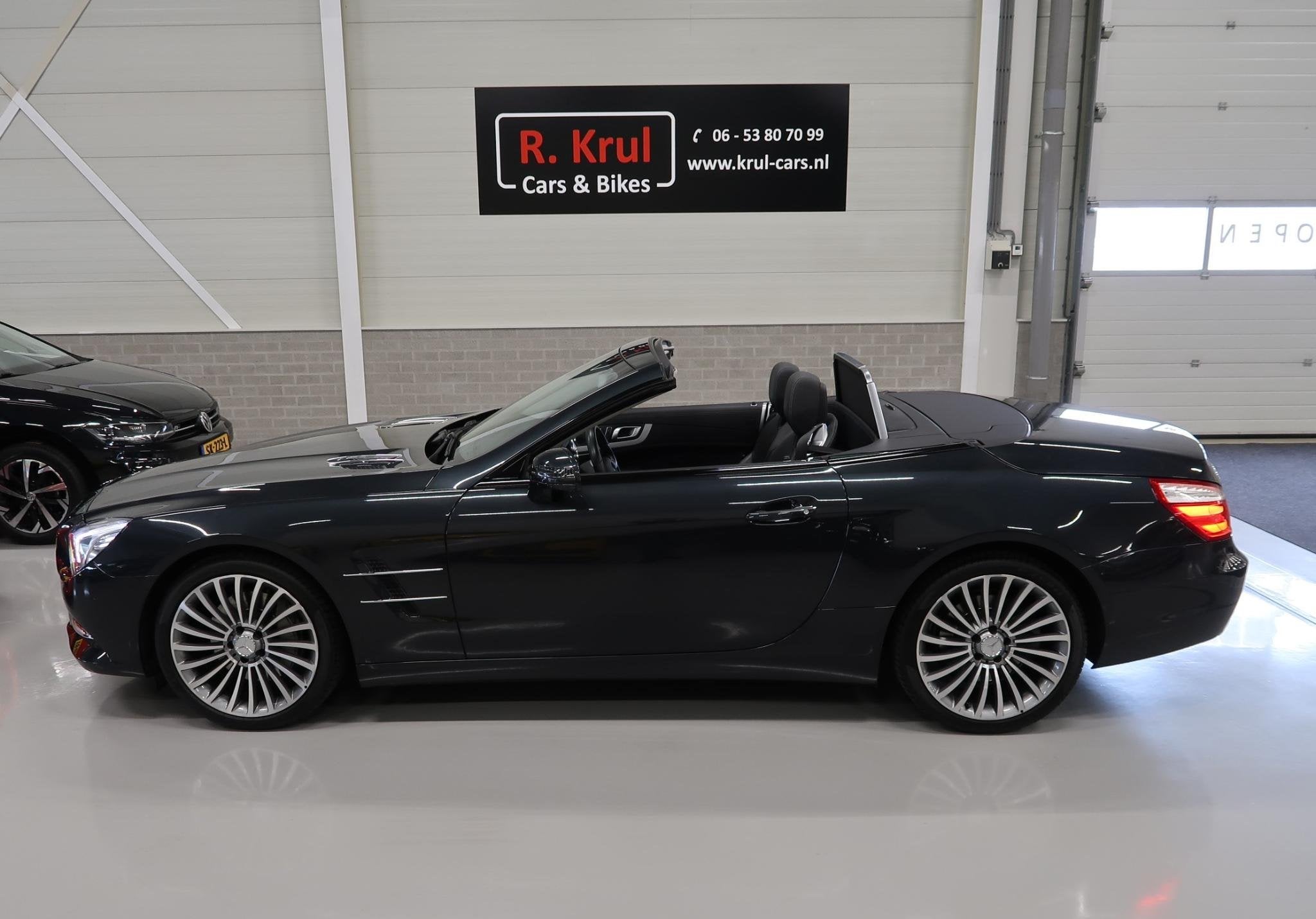 Mercedes-Benz SL-klasse 350 Cabrio Panoramadak H&K Leer Nekv, Automaat, Euro 5, Gebruikt, Zwart