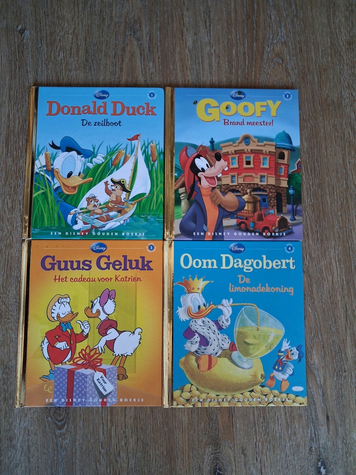 Disney Gouden Boekjes - 4 delen, Verzamelen, Ophalen of Verzenden, Donald Duck, Zo goed als nieuw, Overige typen