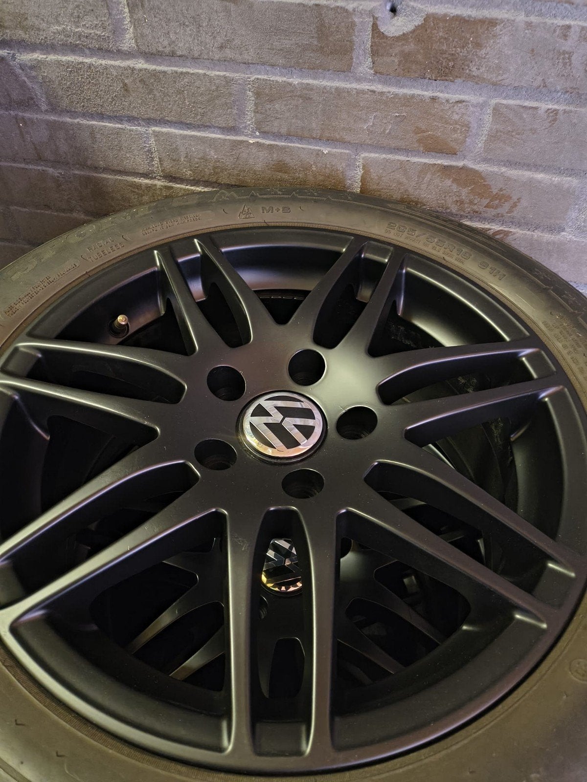 Vw velgen 16 inch winterbanden 5x112 caddy golf gti, Ophalen, Zo goed als nieuw