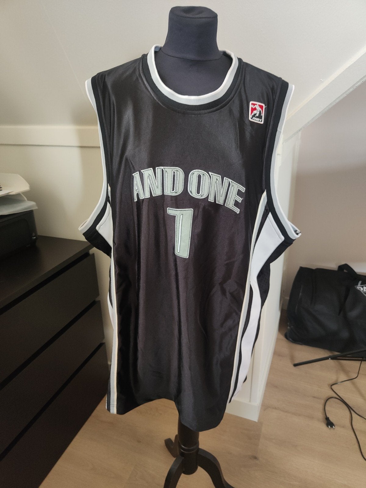 And1 Basketbal Shirt Maat XXL - Zwart/Wit, Sport en Fitness, Basketbal, Ophalen of Verzenden