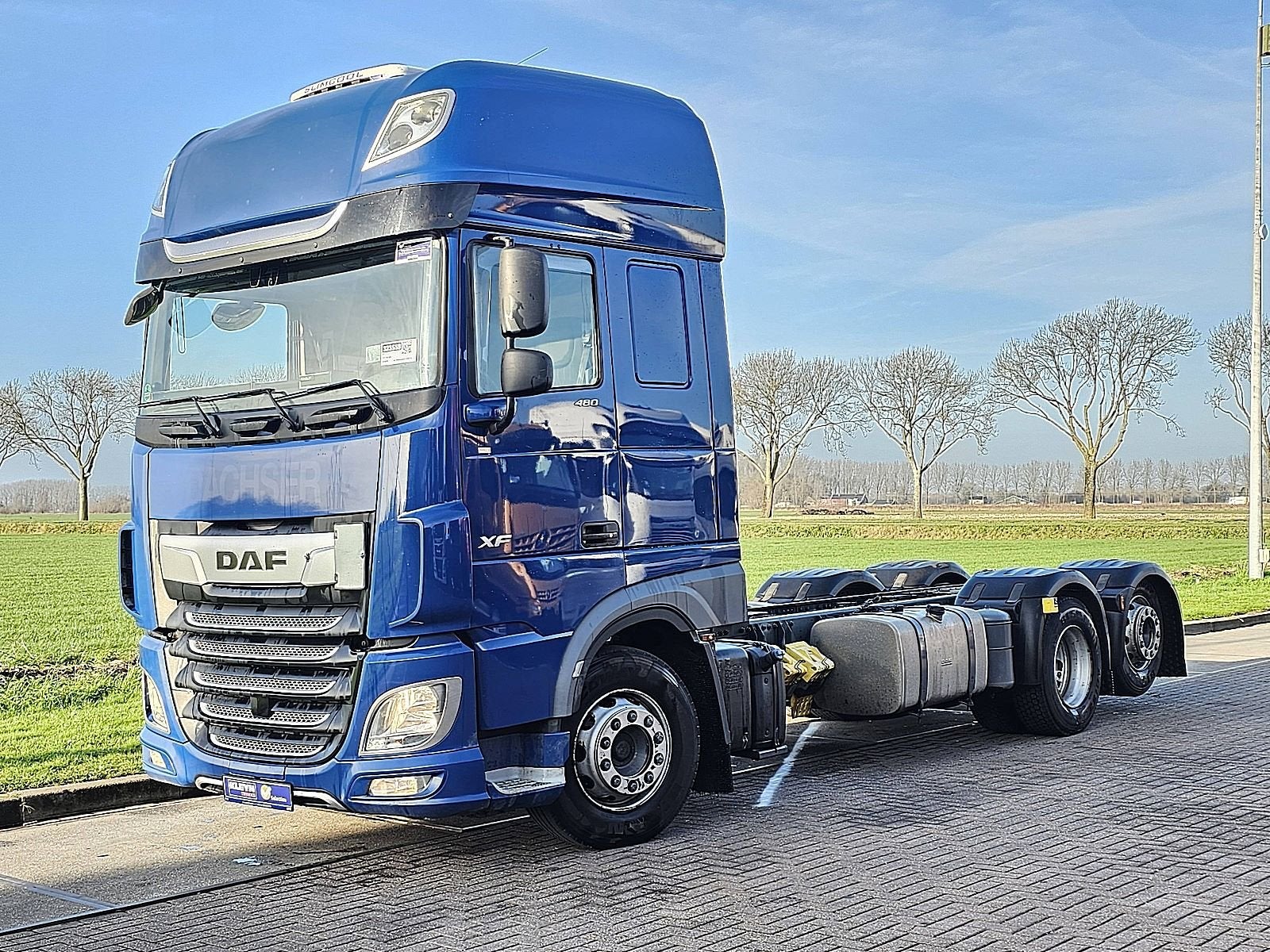 DAF XF 480 ssc 6x2 wb 480 eur6d, Automaat, Euro 6, Stoelverwarming, Blauw