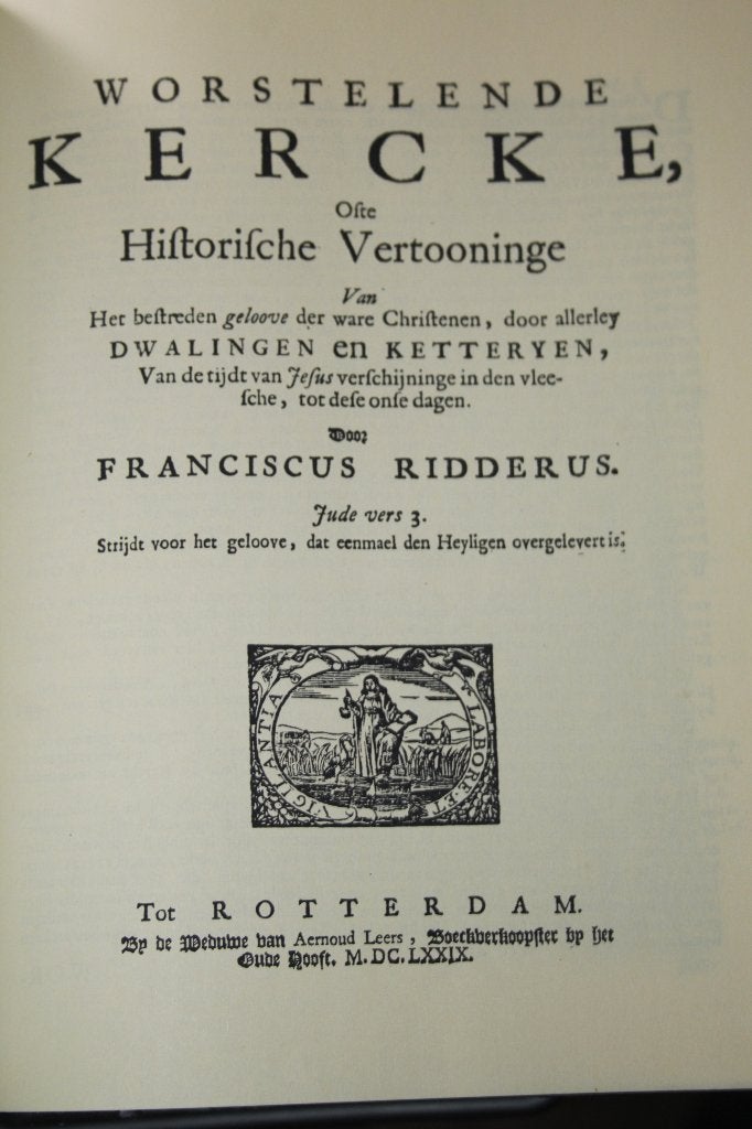 Franciscus Ridderus - Worstelende Kercke (1679, reprint), Ophalen of Verzenden