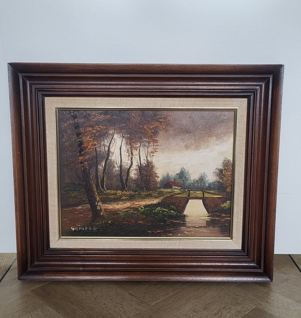 Verleer schilderij, Doek, Oud hollands, Ophalen of Verzenden, Olieverf
