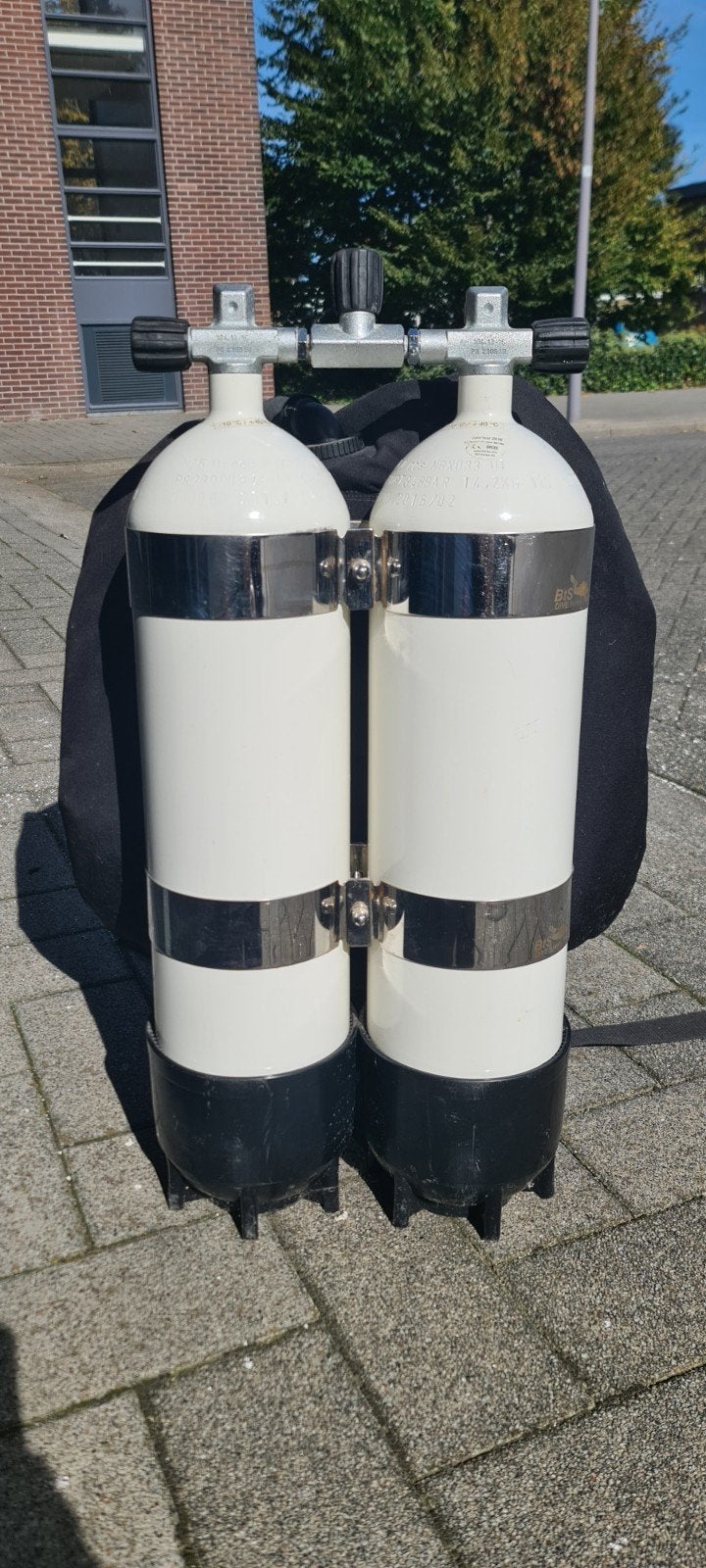Complete Duikset: Dubbel 12 met Halcyon Wing, Watersport en Boten, Ophalen, Zo goed als nieuw, Overige typen